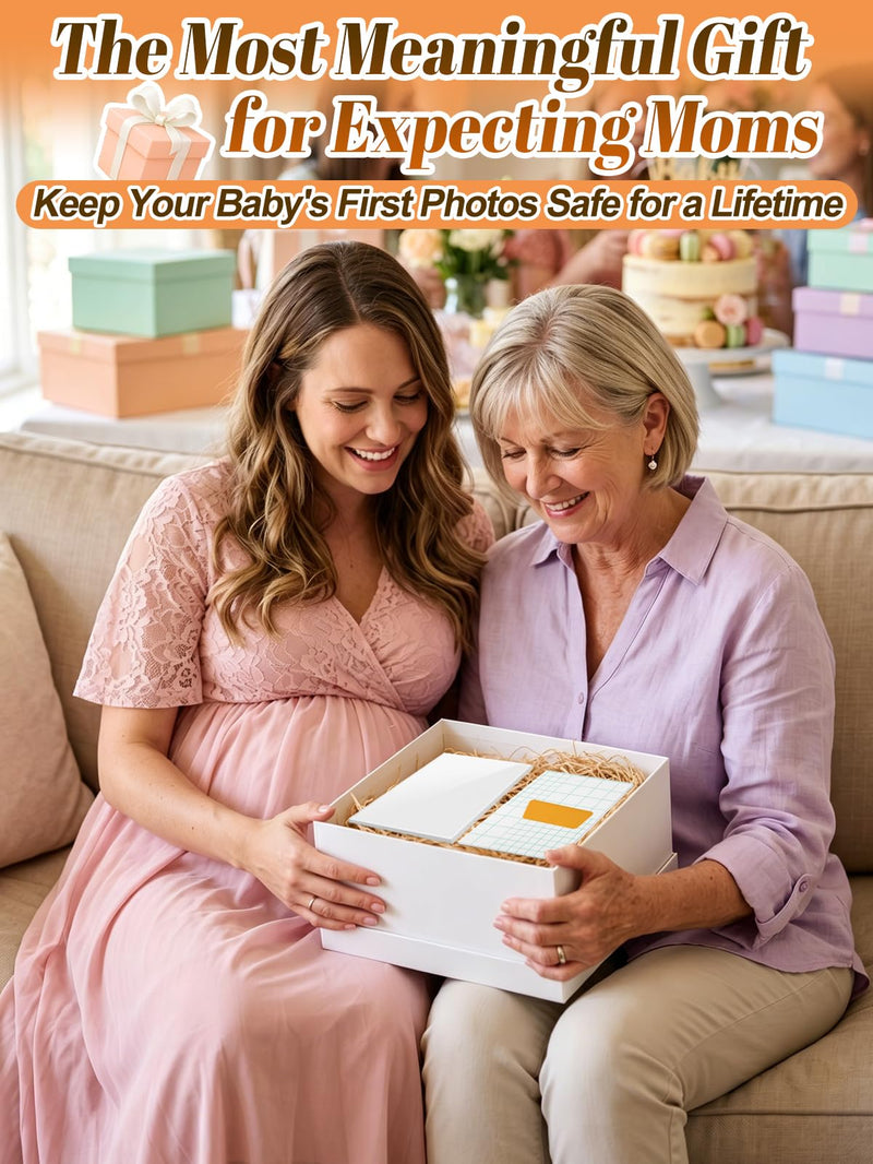 20 Sets User-Friendly Laminating Sheets for 3x4/4x6in Ultrasound Pictures | Keep Baby Sonogram Picture/Special Memories Safe, Pregnancy Journal Must Haves, Pregnancy Gifts for Expecting Mom