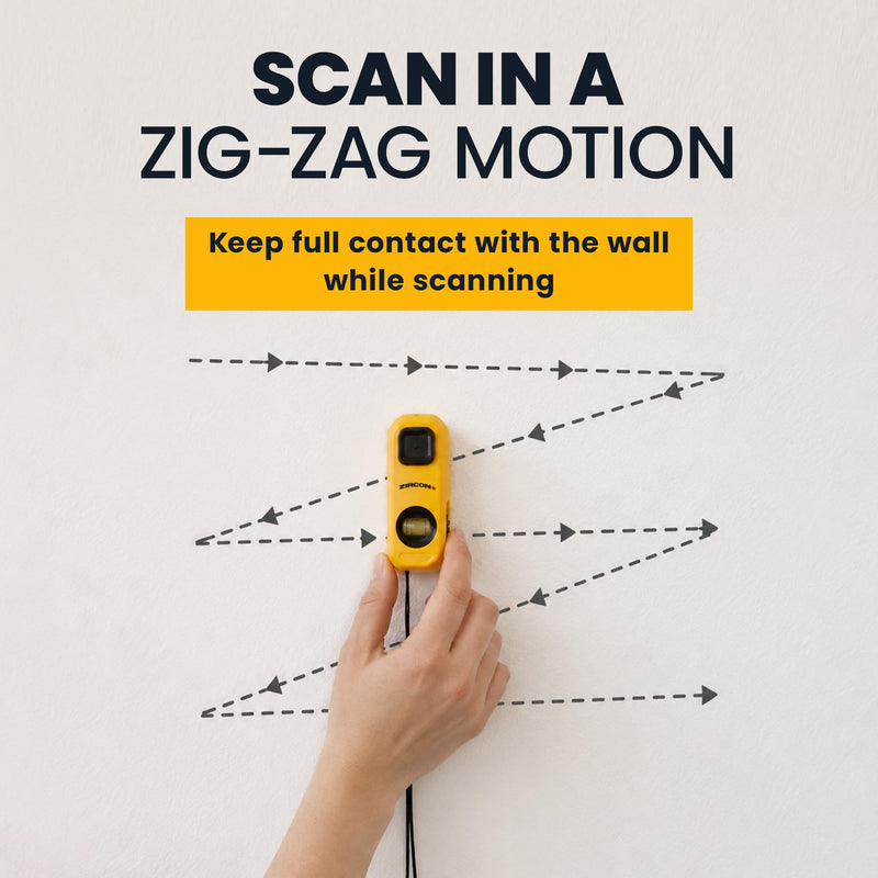 Zircon® StudScout™ Magnetic Stud Finder Wall Scanner 2-Pack, Battery-Free Wall Stud Locator with Built-in Level, Marking Button, Magnet and Lanyard for Wood and Metal Studs Behind Drywall