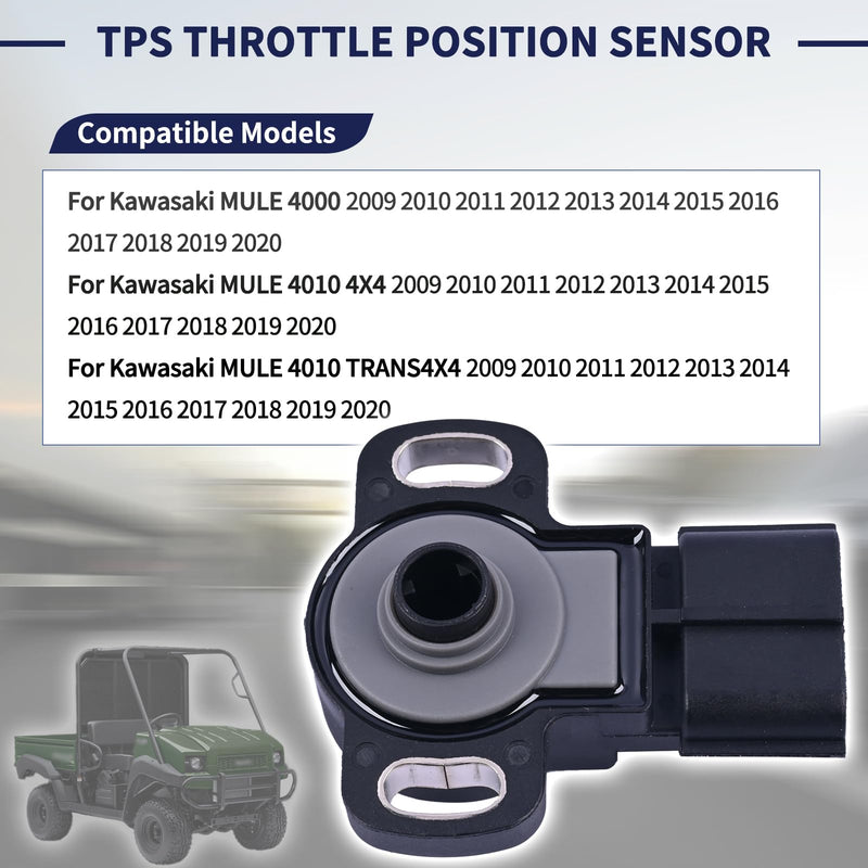 21176-2112 TPS Throttle Position Sensor Compatible with Kawasaki Mule 4000 4010 4X4 4010 TRANS4X4 2009-2020 Replace 2C0-85885-00 16163-0793