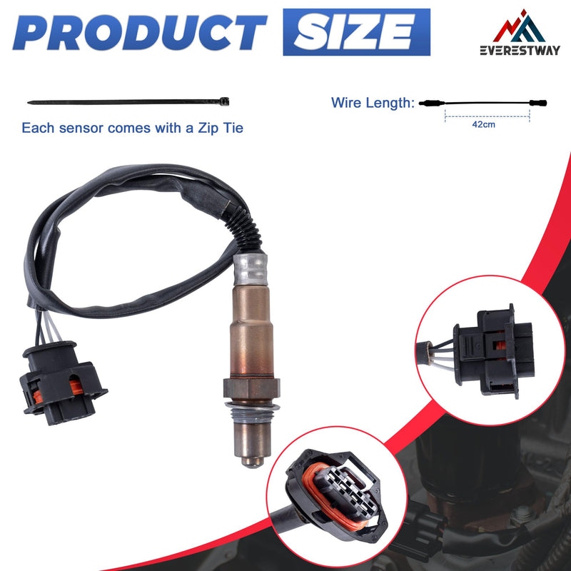 234-4821 12571768 250-24612 Oxygen Sensor Downstream Compatible with 2013-2018 Buick Encore Chevrolet Cruze Trax Sonic Pontiac G8 Saab 9-5 2PCS