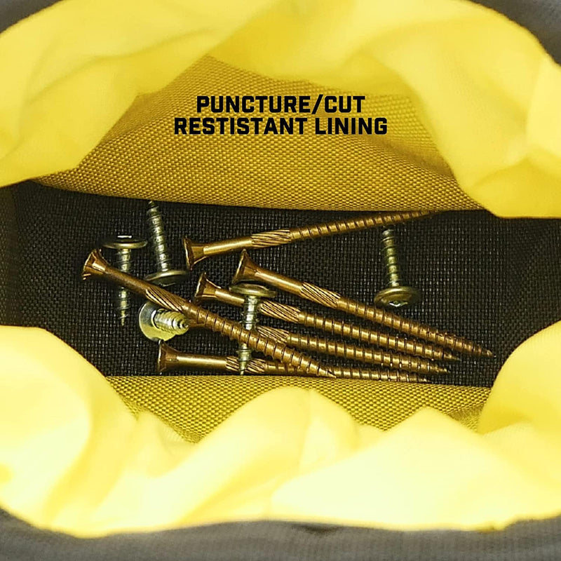 Joey Pouch PRO | Clip-On Tool Belt Bag for Tools, Screws, and Nails - Great for an Electrician, HVAC Tech, Plumber, Carpenter, Contractor, Handy Man, and Any Tradesperson - Metal Clip Joey Pouch Pro