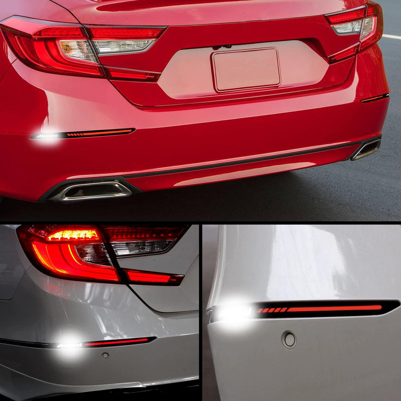 PGTOPONE Smoked Lens Rear Fog Light Bumper Reflector Brake Tail Sequential Flash Singal Lights Lamp For 2018-2020 Honda Accord 10th (Smoked Lens)