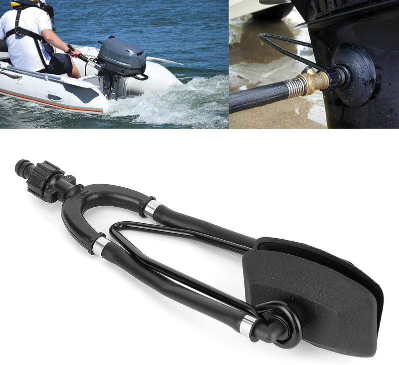 attwood 16208-7 Universal Outboard Dual Water Feed Rectangular Motor Flusher, Black