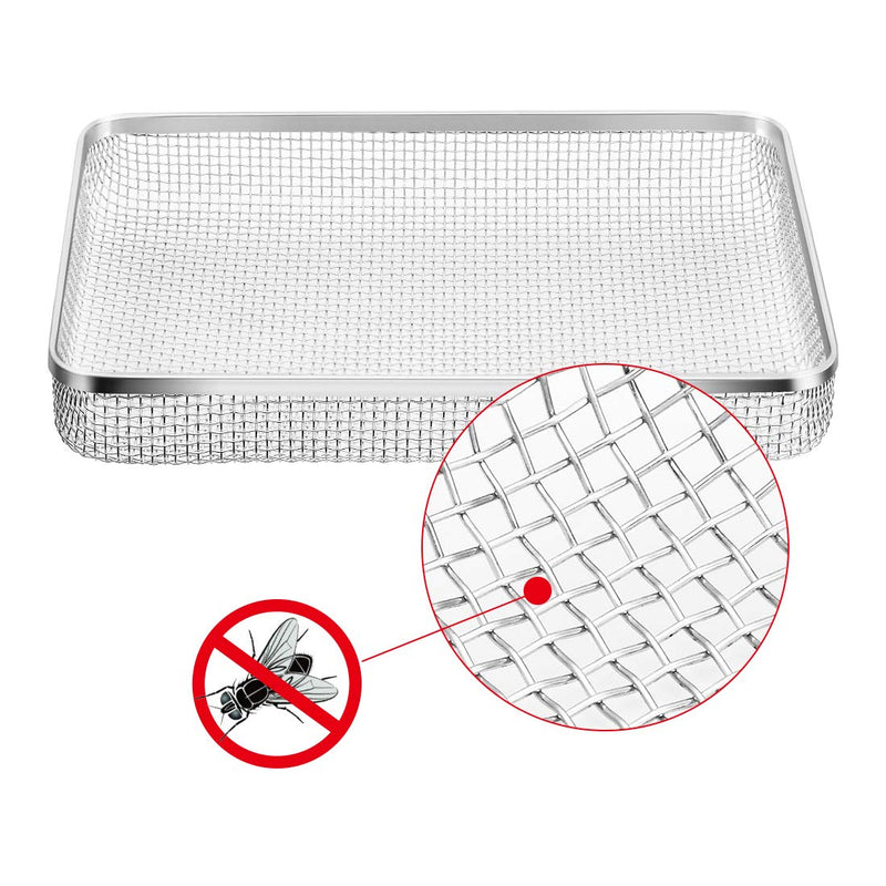 BougeRV RV Flying Insect Screen RV Furnace Vent Cover RV Bug Screen Covers Water Heater Screen Stainless Steel Mesh for RVs/Campers/Trailers (3Pack)… 1 Rectangle + 2 Circles