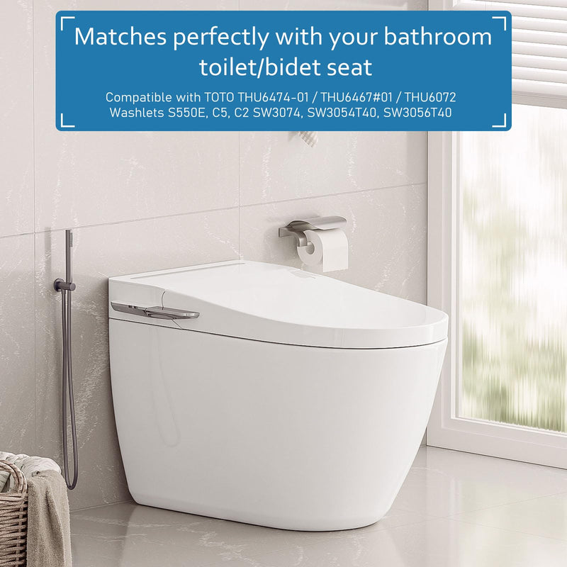 Washlet Deodorizer Air Filter Compatible with Toto THU6474-01/THU6474#01 THU6072 Washlets S550E C5 C2 SW3074 SW3054T40 SW3056T40, Bathroom Toilet Carbon Air Filter Carbon 3 Pack