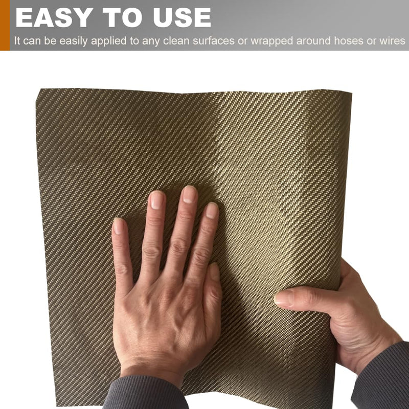 Titanium Adhesive Backed exhaust heat shield 2500 Degrees High Temp Protection Material Thermal Barrier Blanket Mat (24'' X 40'') 24'' X 40''