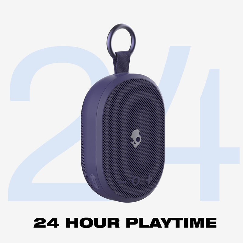 Skullcandy Kilo 2 Wireless Bluetooth Speaker, IPX7, 24-Hour Battery | Waterproof, True Wireless Stereo, Touch Controls, Punchy Bass, Carabiner and Strap Included, Rechargeable Battery Future