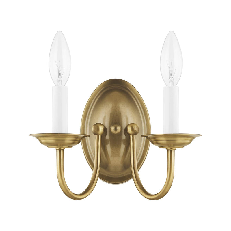 Livex Lighting 4152-04 Home Basics 2 Light Black Wall Sconce