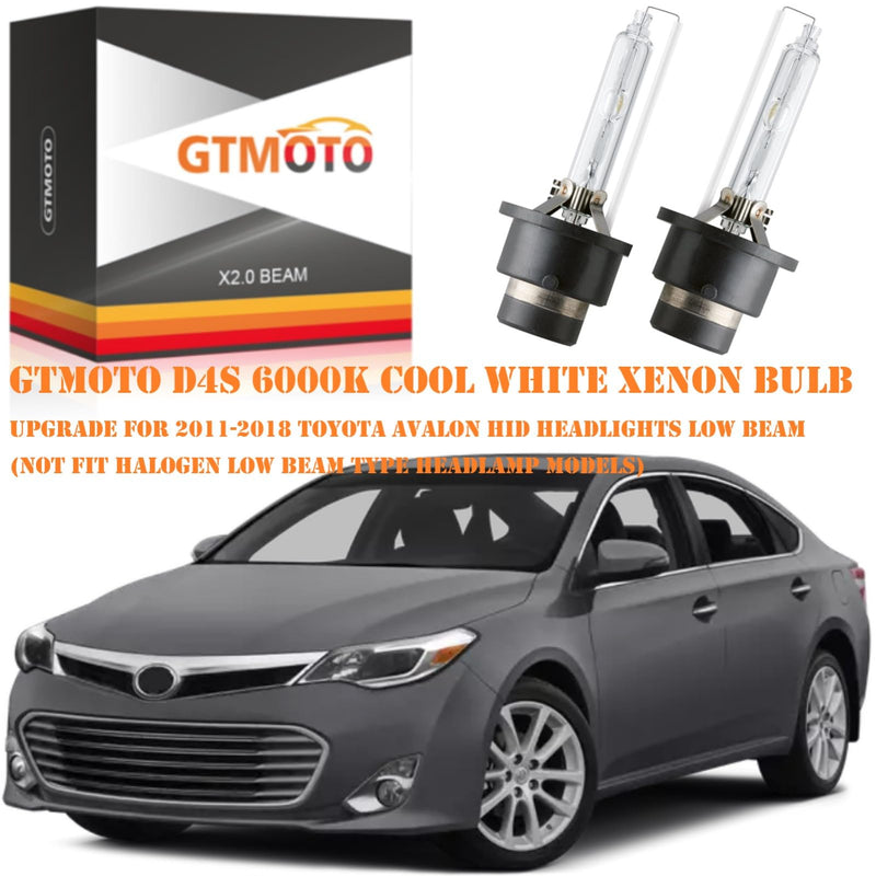  [AUSTRALIA] - for 2011 2012 2013 2014 2015 2016 2017 2018 Toyota Avalon Headlighs HID D4S Low Beam, 90981-20024 OE 35W Projector Xenon Headlamp Bulb, 6000K Bright White D4SC1 Dipped Light, 2-Pack