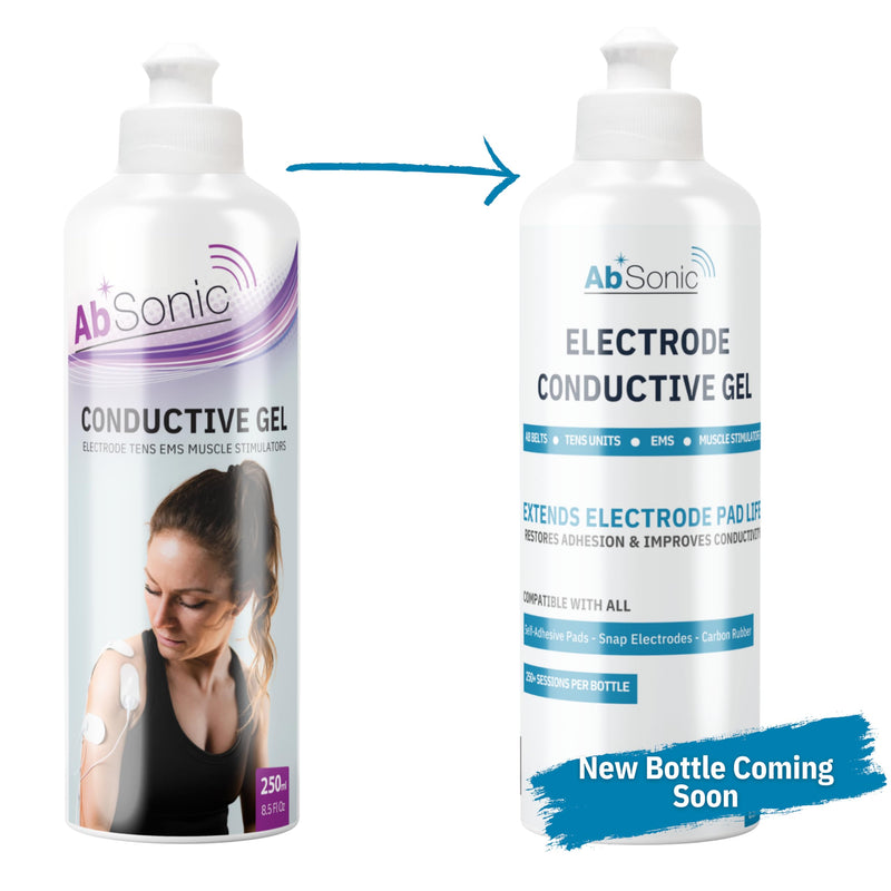Absonic Electrode Gel for TENS Unit Pads - Conductive Gel for EMS, Muscle Stimulators & Ab Belts | Extends Pad Life, Restores Adhesion | Hypoallergenic, Water-Based | 8.5 oz | Made in USA