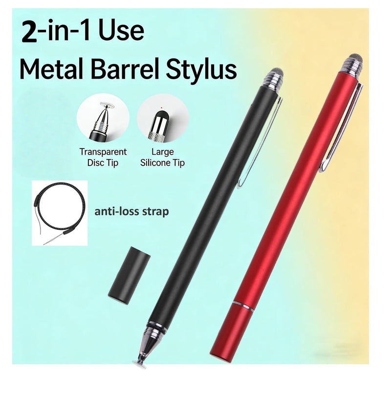 2-in-1 Stylus Pen for Nintendo Switch/Switch Lite/OLED, Capacitive Stylus for Nintendo Switch 2 Pen, Switch Super Precise Stylus Pen with Lanyard (Phantom Black) Phantom Black