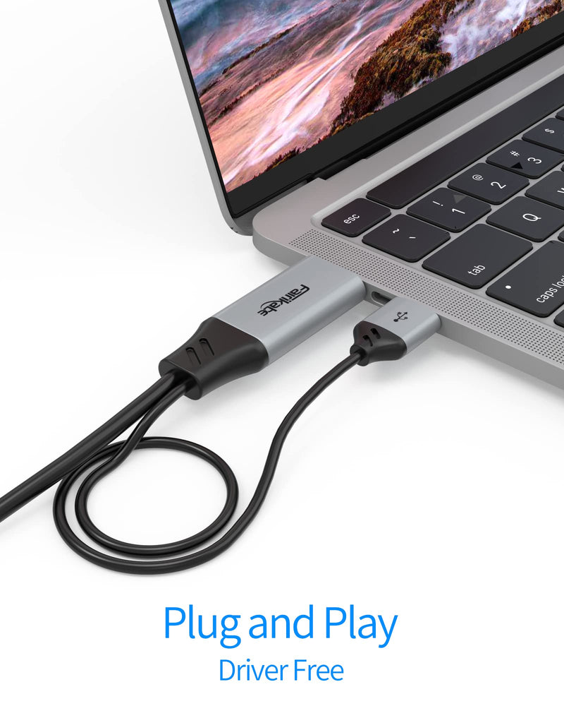 fairikabe HDMI to USB C Cable 4K60Hz, HDMI 2.0 to UsbC 6.6FT Soft Graphen Cable Adapter, Connect HDMI Laptop, PC, Steam Deck Dock to USB-C Monitor, Nreal Air, Xreal Air, Touchable Portable Monitor