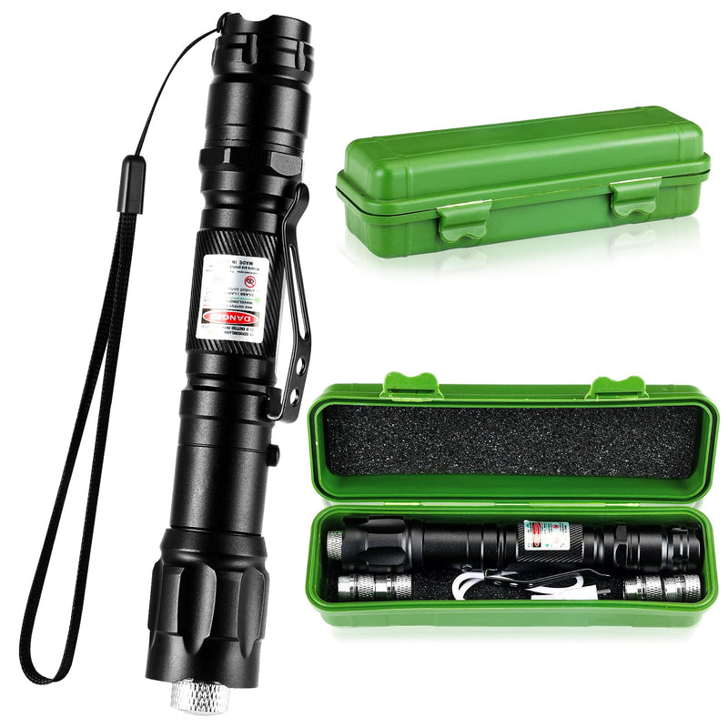 Green Laser Pointer High Power Laser Pointer,Rechargeable Tactical Laser Pointer, Long Range Flashlight