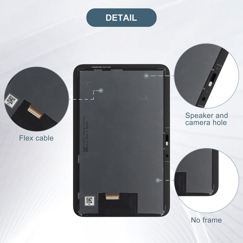 Replacement LCD Display Touch Screen Digitizer Assembly Compatible with Echo Show 8 (4th Gen, 2025) 8.7" with Tools（Black）