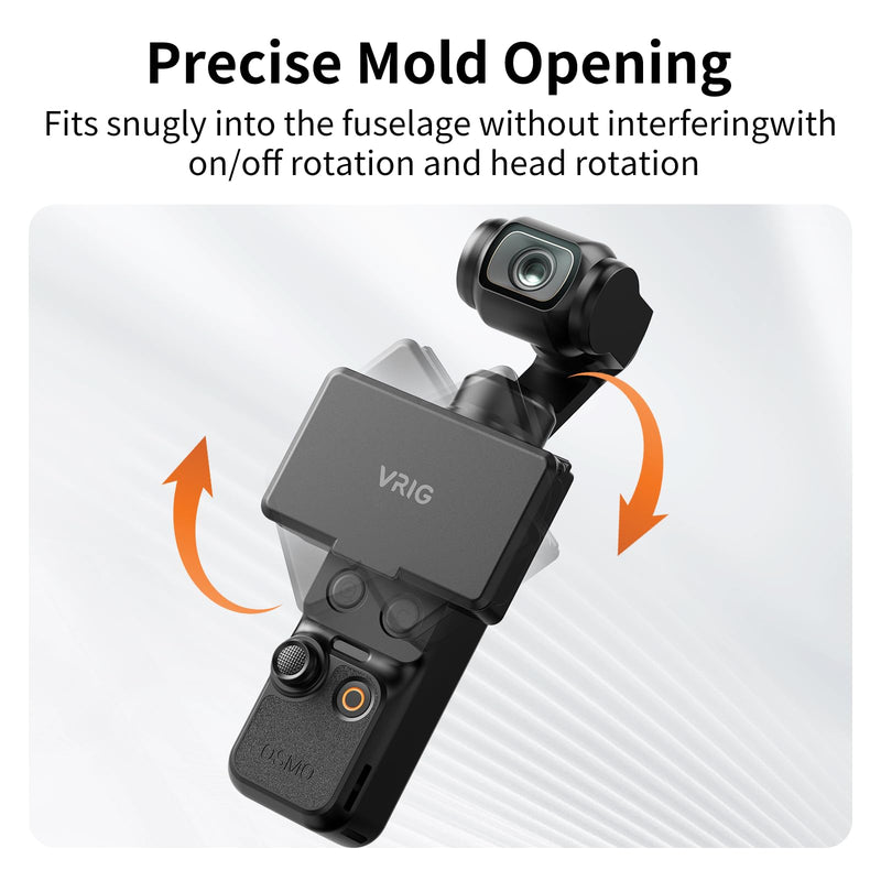 VRIG Foldable Screen Cover Sun Hood for DJI Osmo Pocket 3/4 Accessories | Portable Anti-Glare Protector for Outdoor Shooting, Gimbal Screen Protective Sunshade Cover for Pocket 3 Accessories
