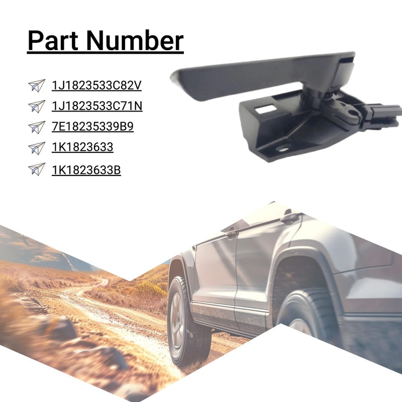 Engine Hood Latch Release Handle Rod with Base Compatible with VW Passat CC Golf Jetta Eos GTI Tiguan 1J1823533C82V 1J1823533C71N 7E18235339B9 1K1823633B 1K1823633