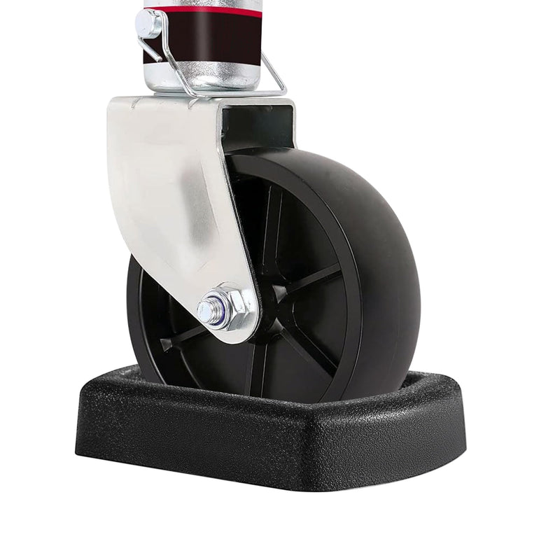 LEORAY Jack Wheel Chock, Reinforced Rubber Jack Caster Wheel Dock for Caravans and Trailers Single Wheel