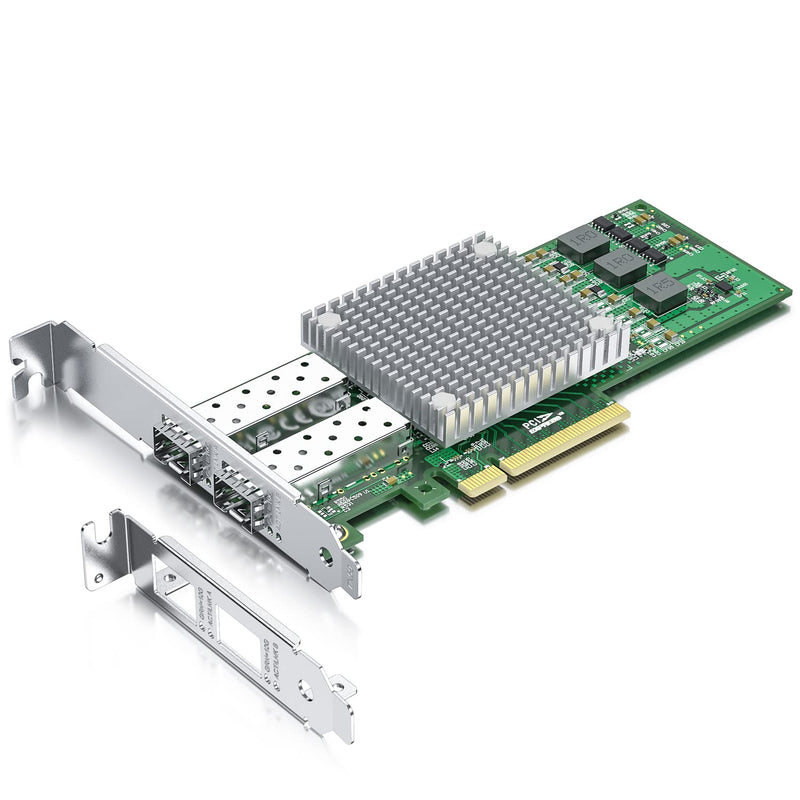 1 Pack of 2-Meter SFP+ DAC Twinax Cable and 1 Pack of 10Gb PCI-E NIC Network Card