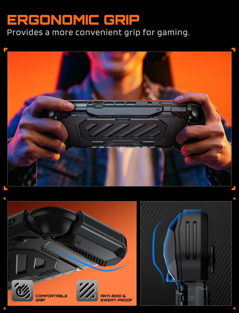 SUPCASE for Nintendo Switch 2 Case with Foldable Aluminum Alloy Stand,Black | Exclusive Hinge Joy Con Quick Release, Dockable Case, Military-Grade Protection, Switch 2 Protective Case with Ergonomic Grip