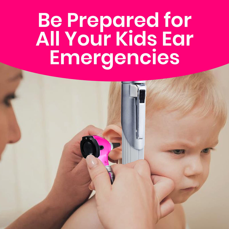 Zyrev ZetaLife Otoscope - Ear Scope with Light, Ear-Infection Detector, Pocket Size (Pink Color) Pink