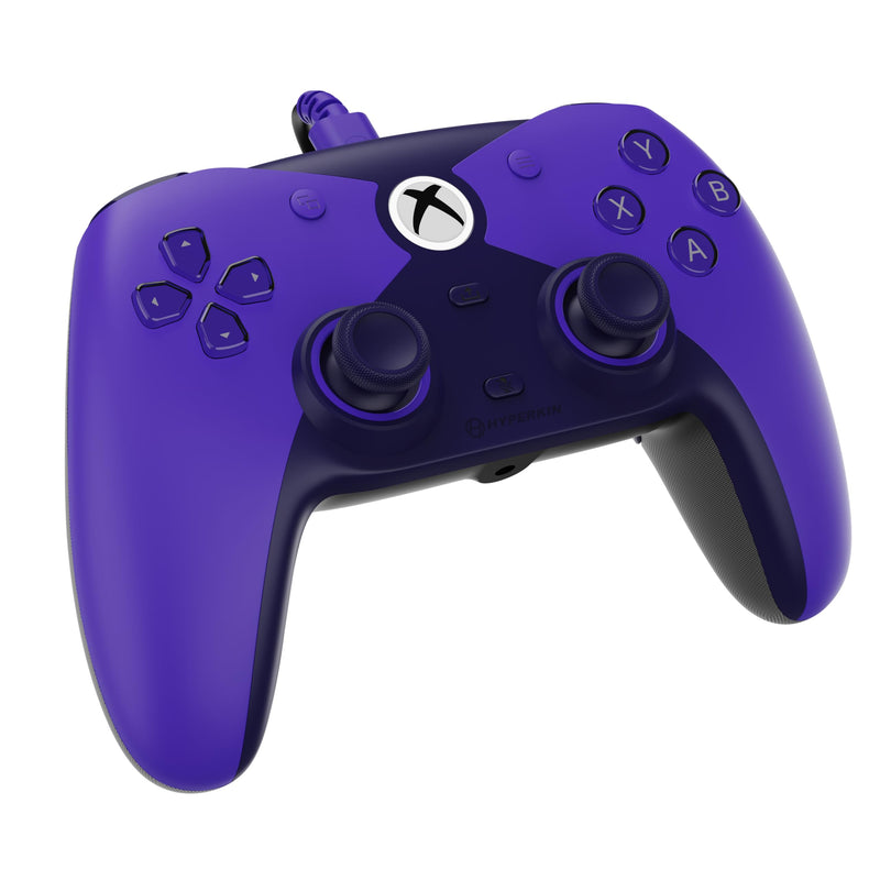 Hyperkin The Competitor Wired Controller for XBOX Series X|S, XBOX One & PC with Hall Effect Joysticks & Impulse Triggers; Symmetrical Layout & Precision D-Pad - Officially Licensed XBOX - Murasaki (Purple) Purple