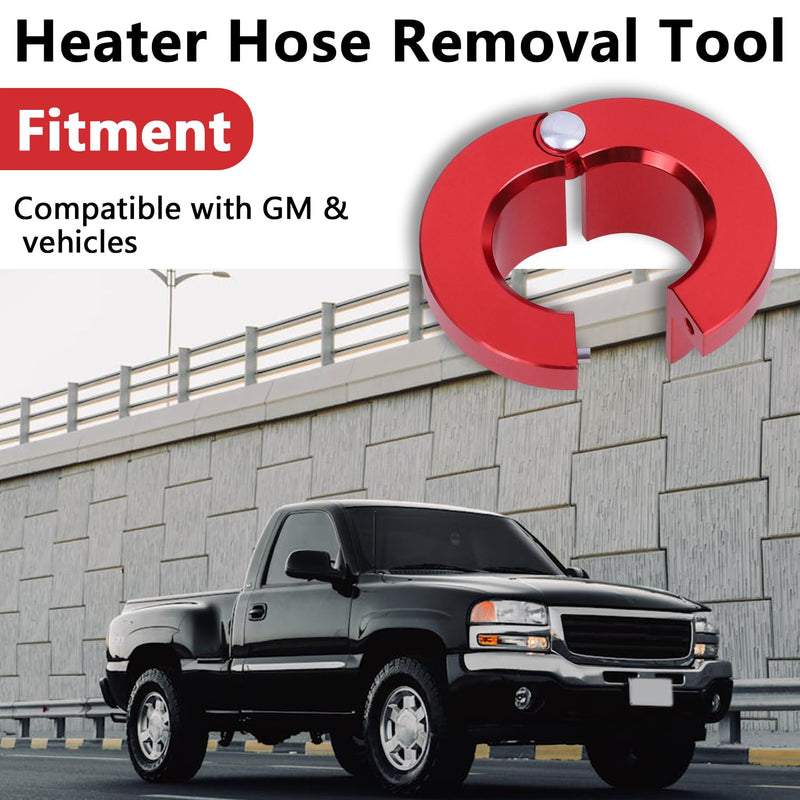 Heater Hose Quick Disconnect Tool, Metal Heater Line Release Tool 3/4'' Replacement for GM Vehicles 39190 Red