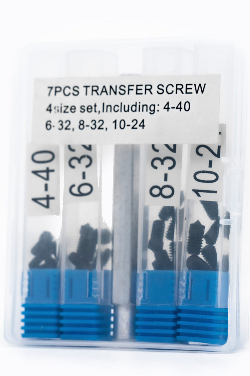Transfer Screw Set (25 PCS 10-24, 8-32, 6-32, 4-40 Set) 25 PCS 10-24, 8-32, 6-32, 4-40 Set