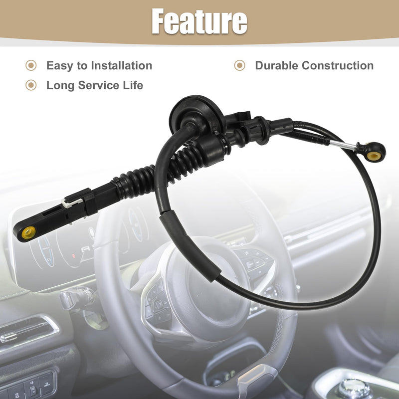 uxcell Automatic Transmission Shifter Cable Gear Shift Control Lever Selector Cable No.15268403 for Hummer H2 6.0L V8 2003-2007