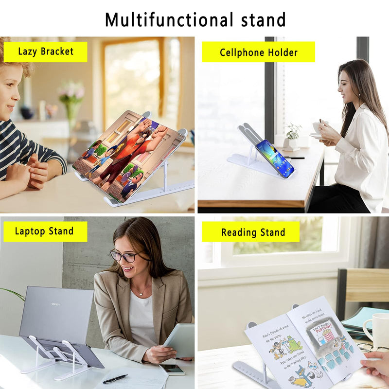 T Legend Laptop Stand for Desk,Very Portable and use Anywhere,Compatible with 9-15 inch Laptops(Plastic Pink) Plastic Pink