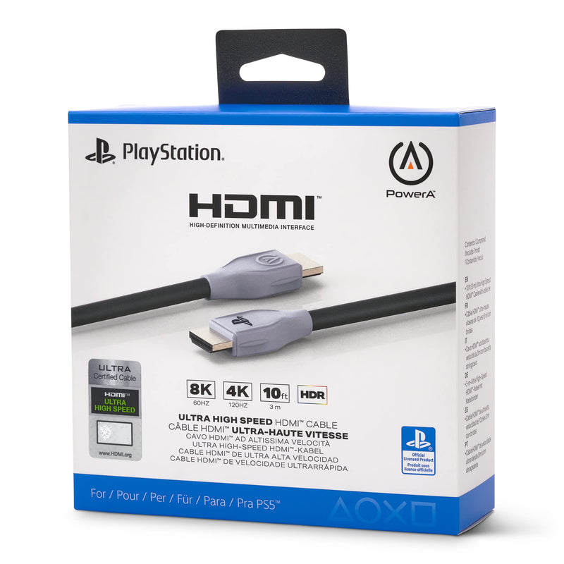 PowerA Ultra High Speed HDMI Cable for PlayStation 5, Cable, HDMI 2.1, PS5, Officially Licensed