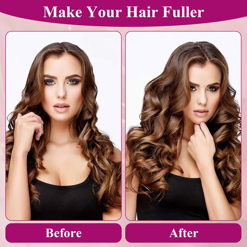  [AUSTRALIA] - ExcellaElite Round Volumizing Brush for Dyson Airwrap Hair Styler, Large Detachable Barrels Round Brushes Hair Styling Tool, Volumizer Attachment Tool for Limp Flat Hair, Rose