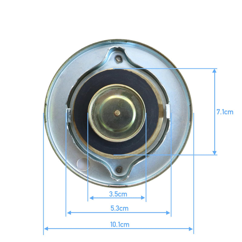  [AUSTRALIA] - Transfer Tank Vented Fuel Diesel Tank Cap,Venting Pressure Tank Cap for 2 Inch Base,Vented Gas Cap for Fuel Transfer Tank/Auxiliary Fuel Tank/Vented Fuel Storage Tank-Only Include Vented Tank Fill Cap Gold