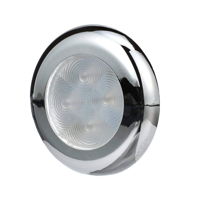 Seachoice LED Courtesy Interior Light Chrome/White Bezel Blue One Size