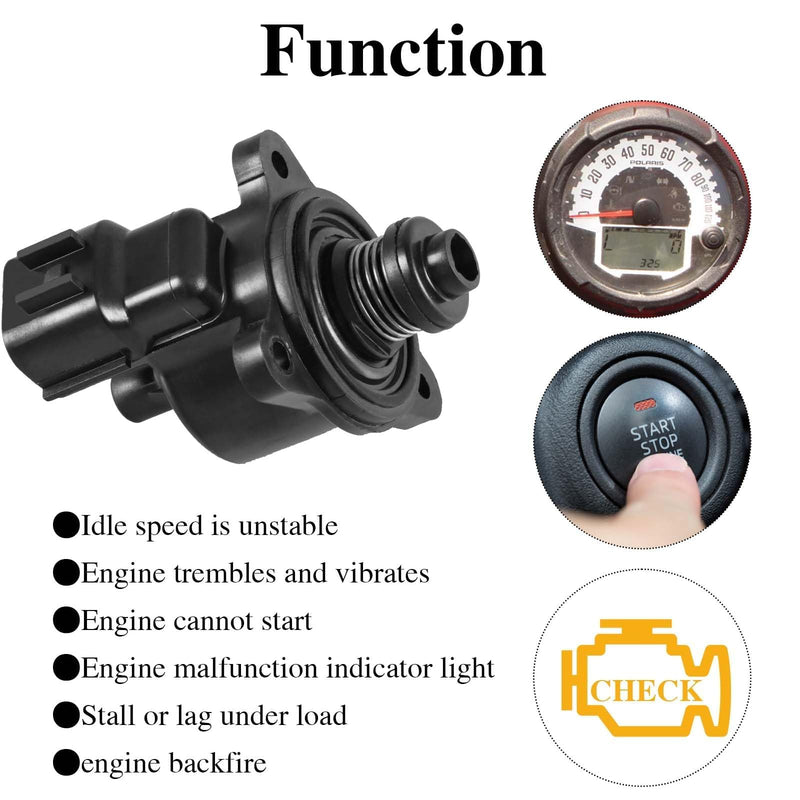 Idle Air Control Sensor Valve Compatible with Polaris Ranger 500 EFI 800 RZR 570 800 Sportsman 500 EFI 550 XP Replace# 3131629 100-3069 AS3131629
