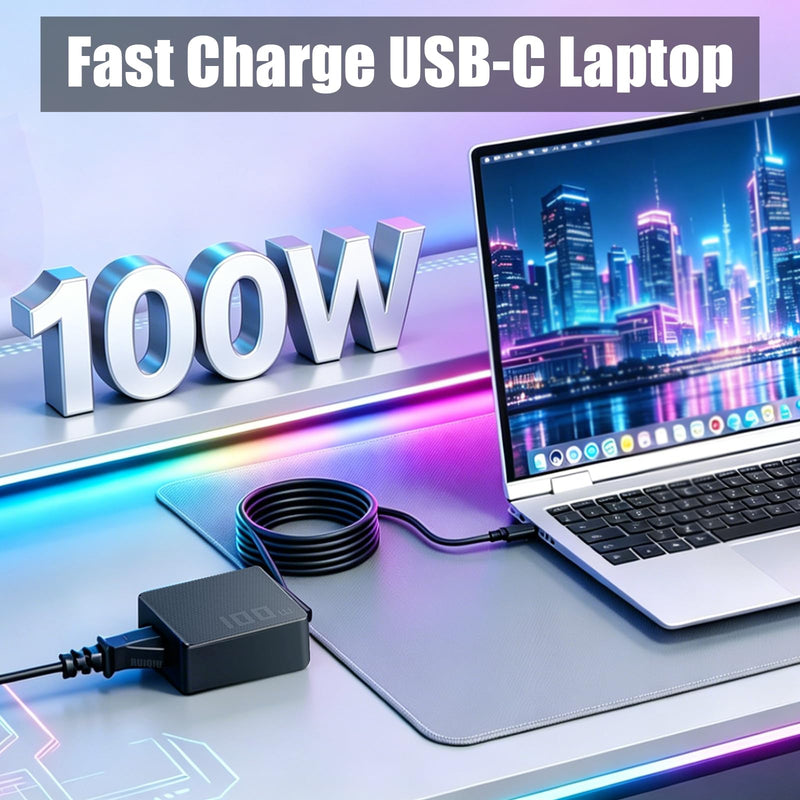 100W USB-C Compatible withAsus Rog Xbox Ally X Charger Legion Go S Handheld | Fit for Ally X Z1 R1 MSI Claw Steam Deck Handheld Console & ZenBook 14 14X S13 Rog Flow Z13 X13 GZ301 GV301 GV302 Laptop