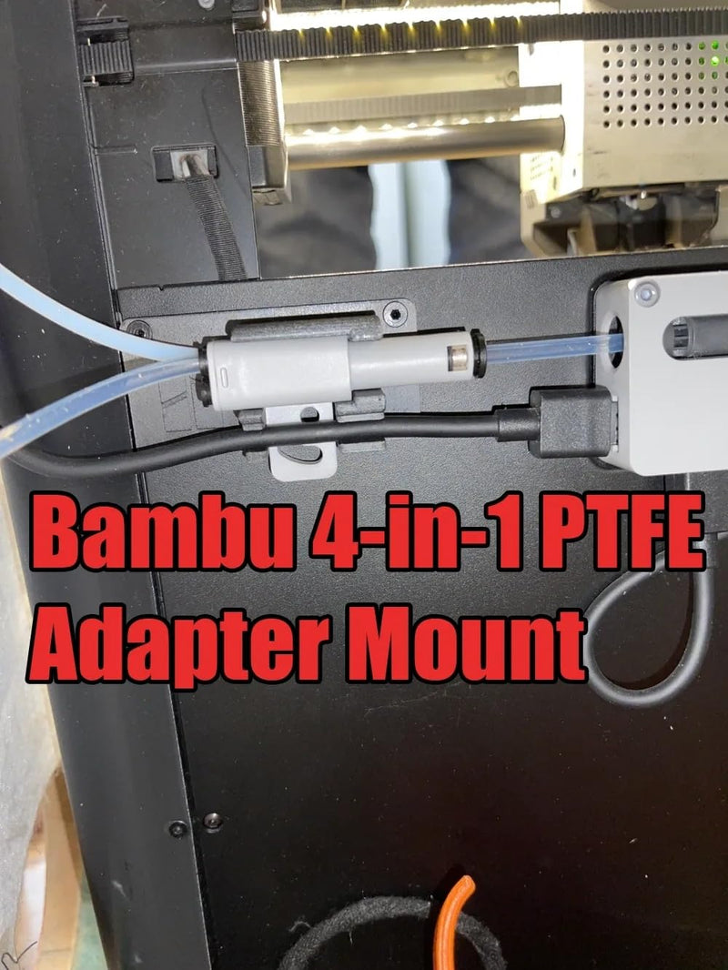 4-in-1 Filament Buffer Hub Kit for Bambu Lab 3D Printers – Replace AMS Hub, Multi-Color Printing Expansion, Includes AMS Buffer and PTFE Adapter, Supports 4-Input 1-Output for X1/P1P/P1S