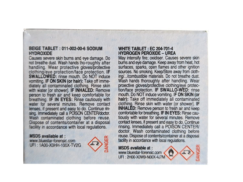 Crime Scene Bluestar Luminol Training Pack (Pack of 8) 8 Pack