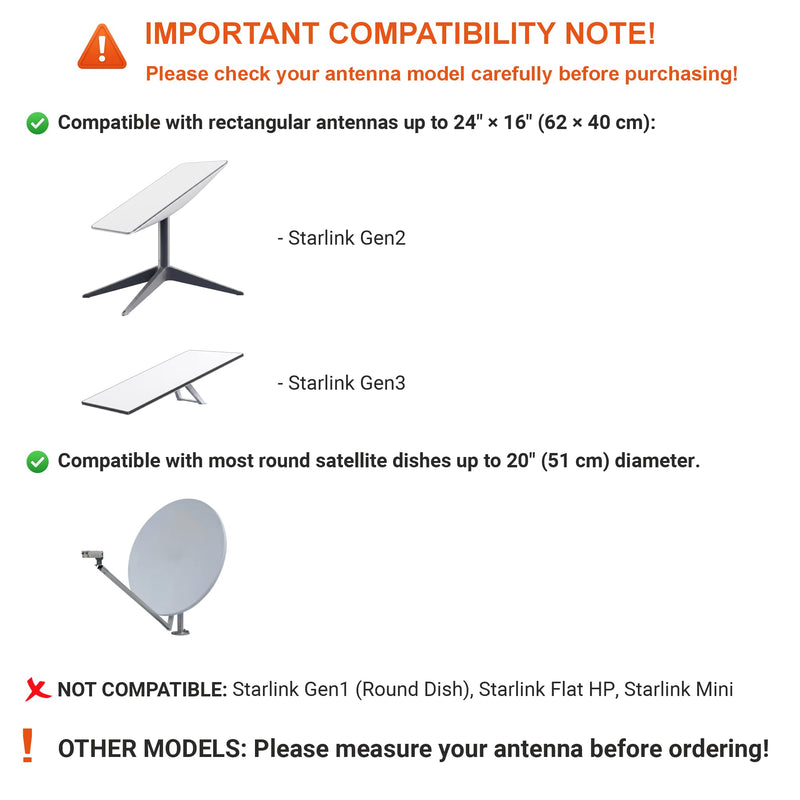 Starlink Dish Cover Gen 3 & Gen 2 Signal Friendly Desert Camouflage, Coyote | Reduced Glare, Signal-Friendly Mesh, Reduced Heat Buildup, Breathable Construction, Tool-Free Installation, Easy Maintenance