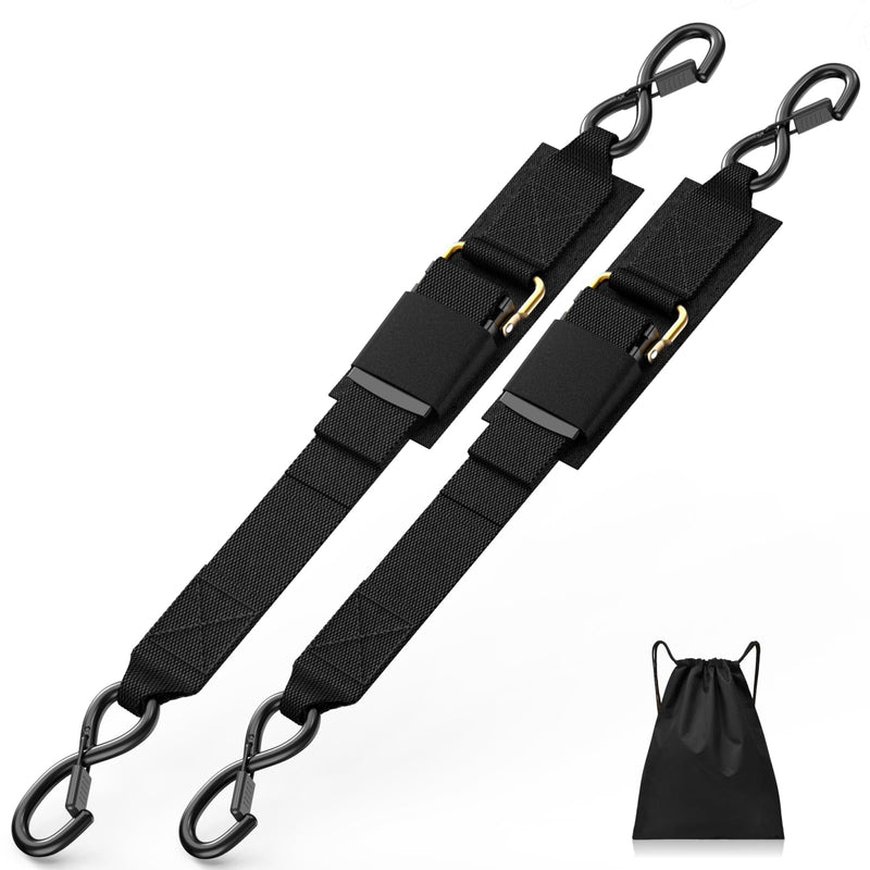 1208LB Heavy Duty Boat Tie Down Straps to Trailer, Anti-Corrosion 2" x 48" Adjustable Boat Trailer Straps for Trailering Safety with Jet Ski, Boat, Kayak, Pontoon, etc.
