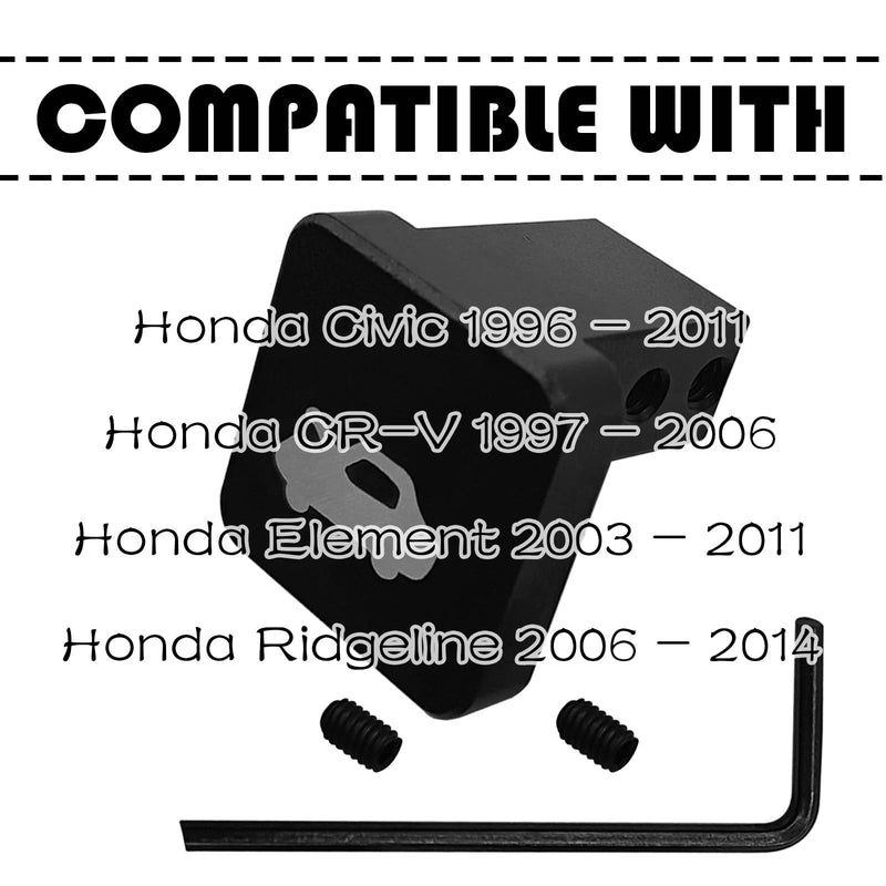 Hood Latch Release Implement, Hood Cover Lock Switch, Compatible with 1996-2011 Honda Civic, 2003-2011 Element, 2006-2014 Ridgeline, 1997-2006 CR-V (Black) Black