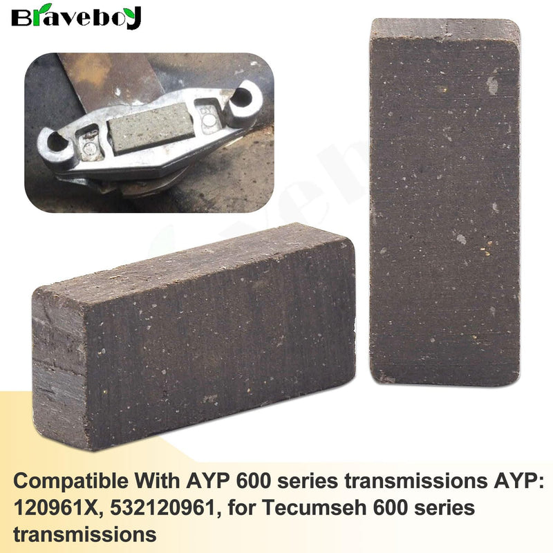 790006 799021 799021A Brake Puck/Brake Pad, Compatible With Craftsman/Poulan/Husqvarna 790006, 799021, 120961X, 532120961, for MTD 917-0678, 717-0678 (2 Pack) 2 Pack
