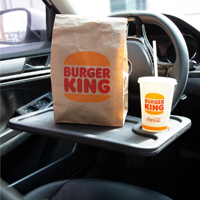 Cutequeen Car Steering Wheel Desk,Multi-Function Car Table & Computer Tray,Universal Food Tray for Most Vehicles