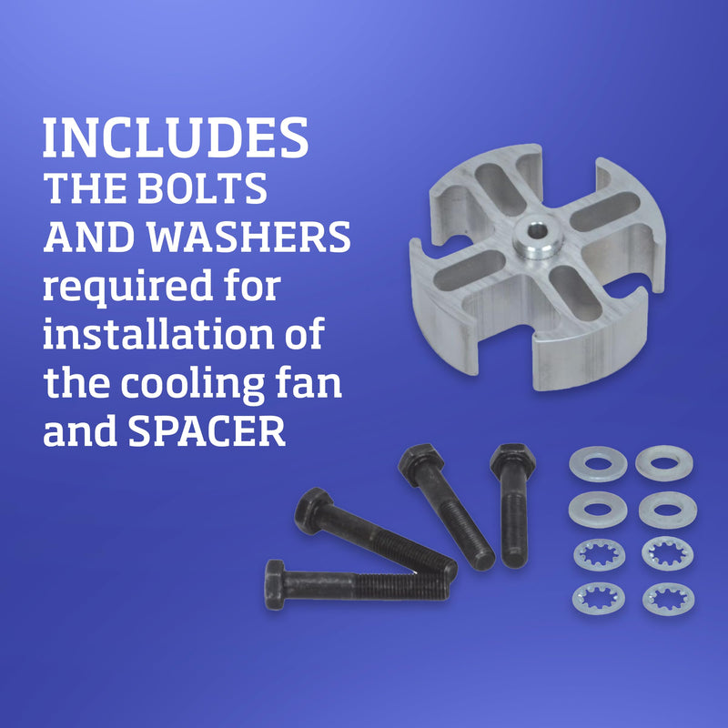 1 Inch Fan Spacer Kit, Fan Spacer (14548), Car Parts, Silver