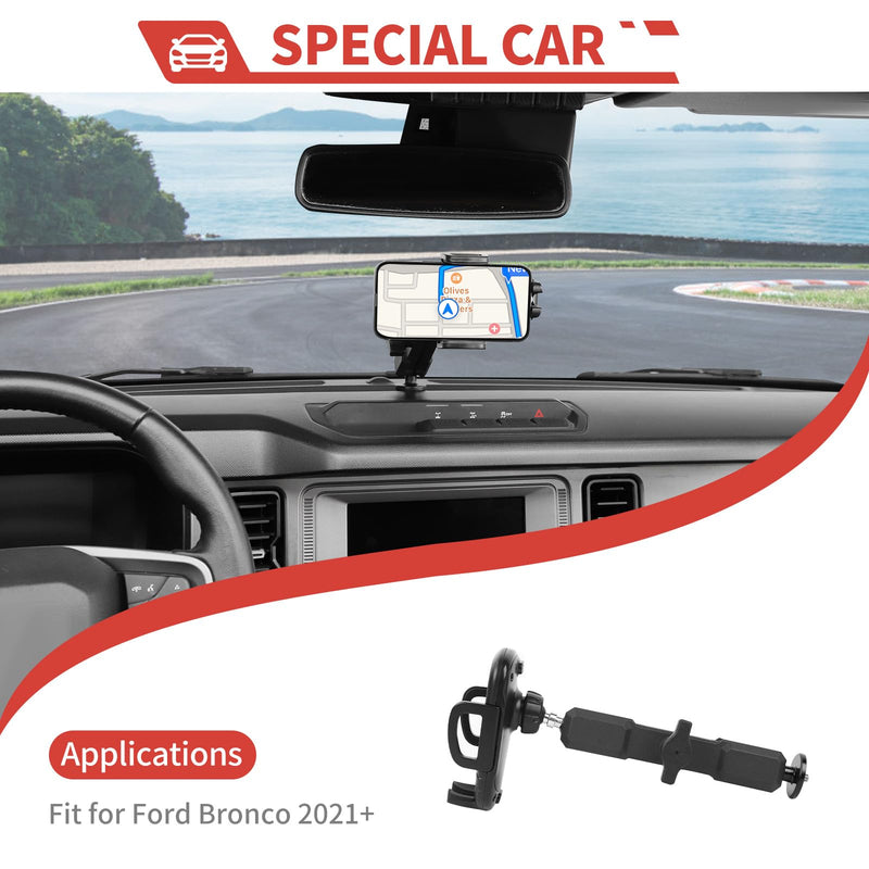 Phone Holder Center Console Phone Cradles Cell Phone Mount Interior Accessories Compatible with Ford Bronco 2021+