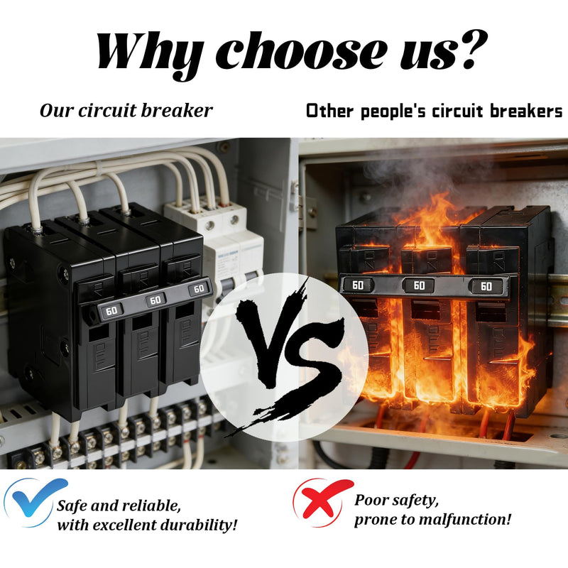 Q360 Circuit Breaker, 3 Pole 60-Amp, 120/240v, Fit for Siemens Type EQ, EQL, SEQ, EQG, PL and ES Series loadcentres.Plug-in Standard Circuit Breaker,Thermal Magnetic Protection.