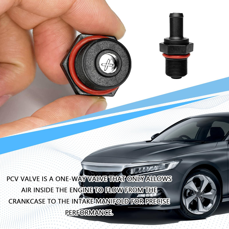 PCV Valve for Car, Automobile PCV One-way Check Valve Replacement 267402G000 26740-2G000, Positive Crankcase Ventilation Control Valve Compatible with Hyundai Elantra Sonata JAC Chery Nissan Black