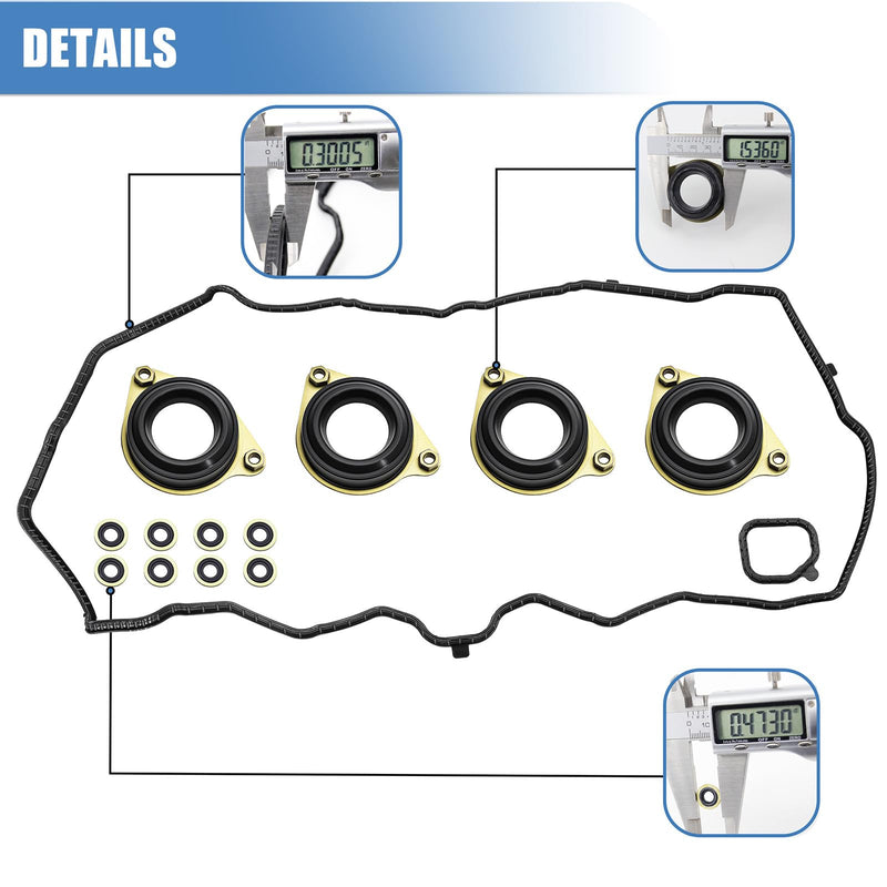 Sorello Engine Valve Cover Gasket Set for Acura ILX 2016-2020 for Honda Accord 2013-2017 for Honda CR-V 2016-2018 2.4L - Replace 12030-5A2-A01 VS50887 VS50916