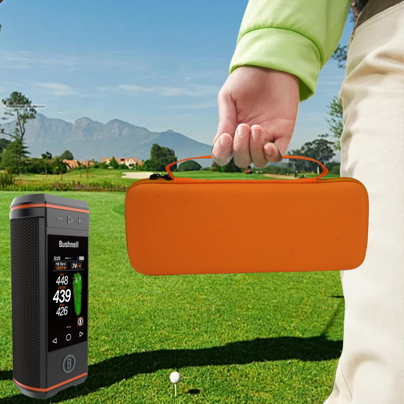 Case for Bushnell Golf Wingman HD GPS Speaker Golf Speaker Bag | Portable Waterproof Shockproof Speake Case Orange
