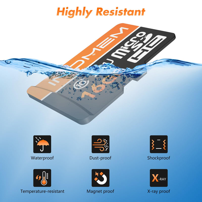 16GB Micro SD Card 2Pack, UHS-I C10 TF Card with High-Speed Up to 90MB/s | Compatible with DSLR, Drone, Action Camera, Portable Devices, Tablet, Mobile Phone, Camera, Game Console, with SD Adapter