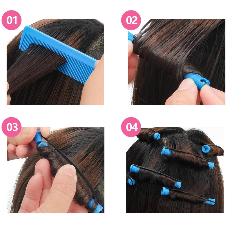 Perm Rods 25 pcs Hair Perming Kit Perming Rods Perm Rollers Perm Rods for Short Long Hair Hair Small Size Hair Curlers for Women Man Hair Styling Tool